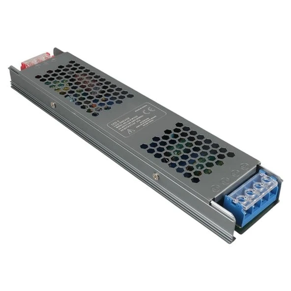 Ledx ALN-M1233 12 Volt 33 Amper 240x24x12mm Ultra Slim Metal Kasa Adaptör ürün görseli 1