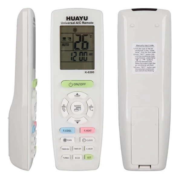 Huayu K-6300 Üniversal A/C Akıllı Klima Kumandası ürün görseli 1