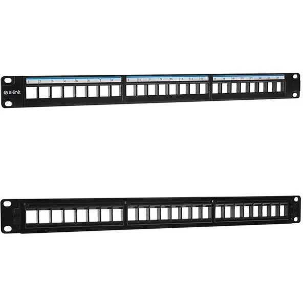 S-Link SL-F24N Jack'sız 24'lü Patch Panel ürün görseli 1