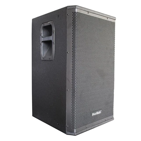 Pro-Main MS-1015GA 600 Watt 38 Cm Aktif Ahşap Kabin Hoparlör ürün görseli 1