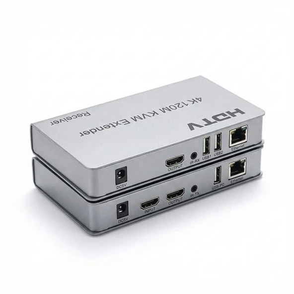 Enkado EKD-HE120KVM 4K 120 Metre HDMI USB KVM Extender ürün görseli 1