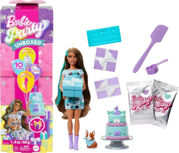 Barbie Parti Paketi Minik Dostumun Doğum Günü Serisi JFG72 ürün görseli 1