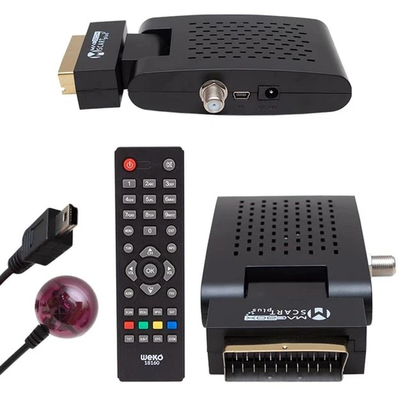 Magbox Scart Plus TKGS'li Scart Girişli Mini SD Uydu Alıcısı ürün görseli 1
