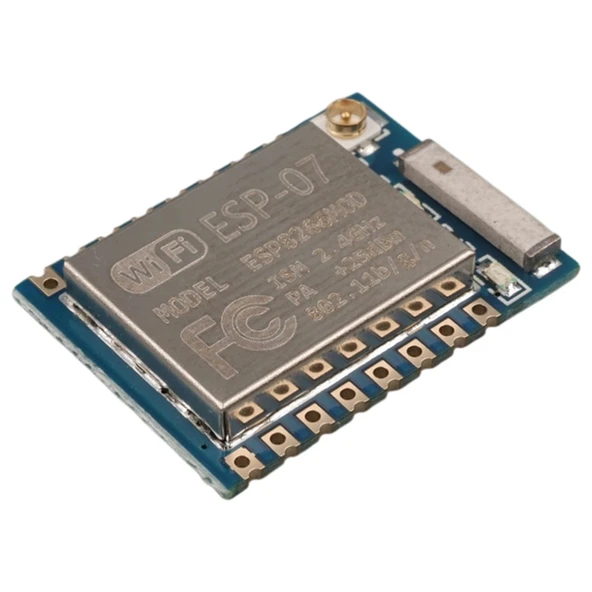 Mavi PCB ESP-07 WiFi Alıcı Verici Modülü 2.4GHz Kablosuz Antenli Haberleşme  IoT Kartı ürün görseli 1