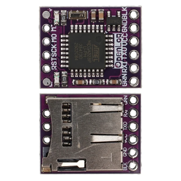 OpenLog ATmega328P MicroSD Seri Veri Kaydedici Modül ürün görseli 1