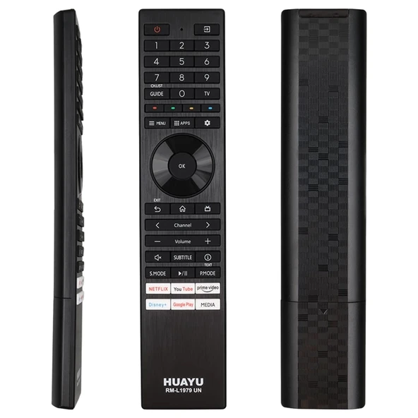 RM-L1979 Toshıba Netflix Youtube Prime Video Google Play Dısney+ TUş LCD Led TV Kumanda ürün görseli 1