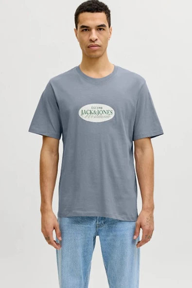 Jack&jones 12297891 0 Yaka Erkek Tshirt - Indigo ürün görseli 1