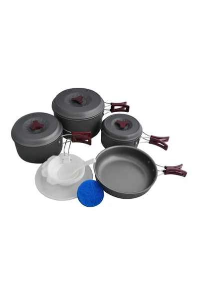 Freecamp Anodize Alüminyum Kazanlı Yemek Seti C565-HA ürün görseli 1
