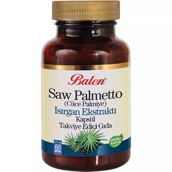BALEN SAW PALMETTO(CÜCE PALMİYE)&ISIRGAN EKST. KAPSÜL 375 MG *60 ürün görseli 1