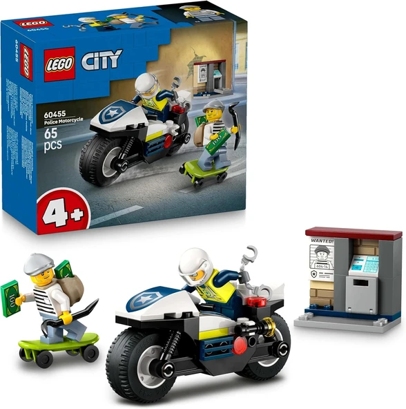 LEGO® City Polis Motosikleti Takibi 60455 ürün görseli 1