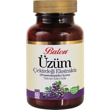 BALEN ÜZÜM ÇEKİRDEĞİ EKSTRAKTI KAPSÜL 375 MG *60 ürün görseli 1