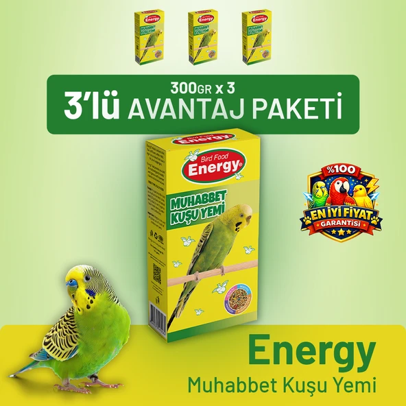 Energy Muhabbet Kuşu Yemi - 3 Adet ürün görseli 1
