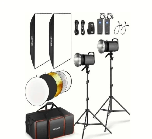 Neewer S101-400W 2'li Stüdyo Flaş Seti ürün görseli 1