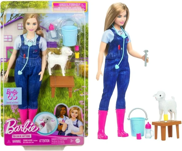 Barbie Çiftlik Veterineri 65. Yıl Dönümü Kariyer Koleksiyonu HRG42 ürün görseli 1