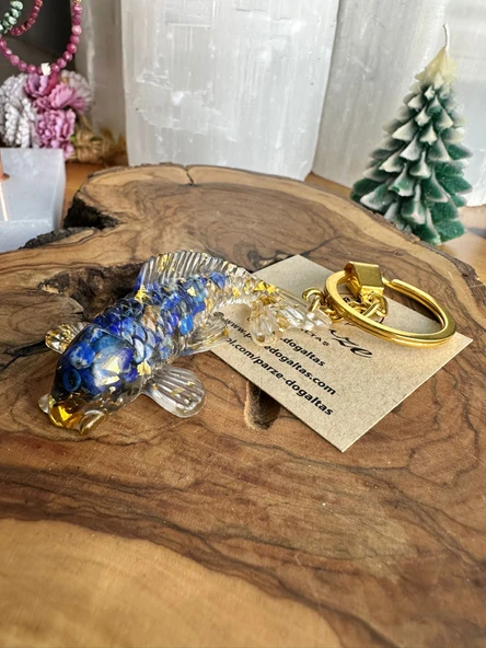 Lapis Lazuli Orgonit Anahtarlık ürün görseli 1