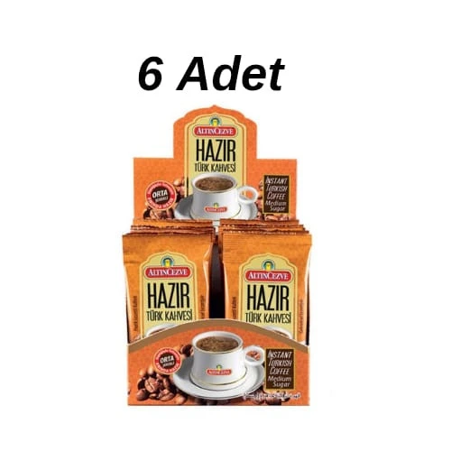 HAZIR TÜRK KAHVESİ ORTA ŞEKERLİ 20 ADET 9 GR   6 LI KUTU ürün görseli 1