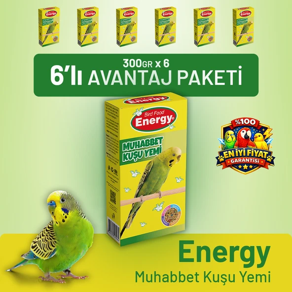 Energy Muhabbet Kuşu Yemi - 6 Adet ürün görseli 1