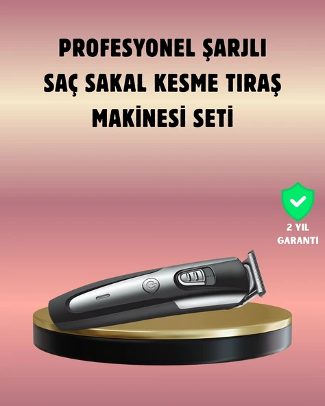 Şarjlı Saç Sakal Kesim Makinesi Detaylı Kesim İçin Hassas Başlıklı ürün görseli 1