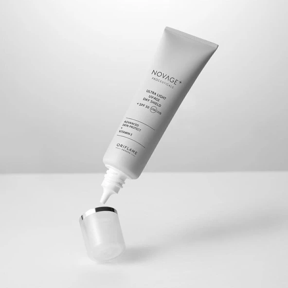ORİFLAME NOVAGE+ PROCEUTİCALS ULTRA LİGHT UV-GENÇ TUTAN GÜNDÜZ KREMİ + SPF 50 ürün görseli 1
