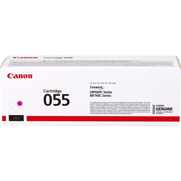 Canon CRG-055H M Magenta Kırmızı 2.100 Sayfa Toner MF742 ürün görseli 1