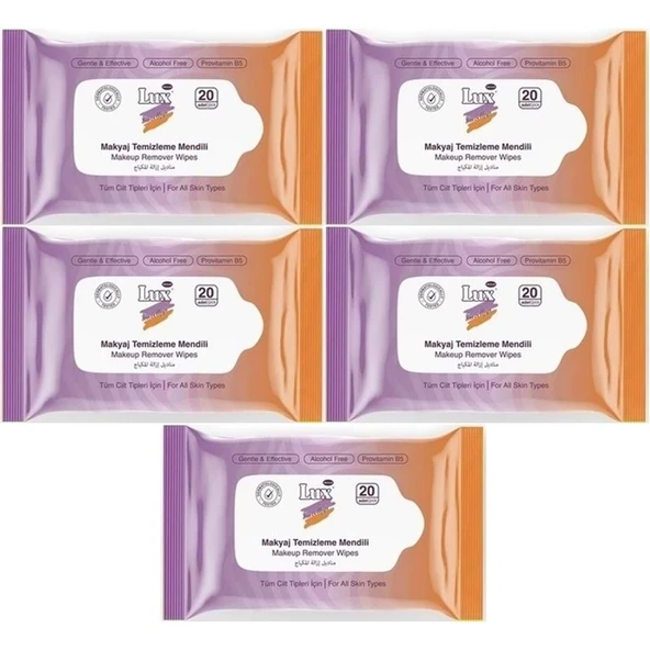 Lux Makyaj Temizleme Mendili Havlu 100 Yaprak (5PK*20) ürün görseli 1