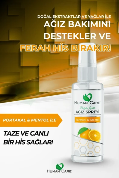 aleyna baharat Ağız Spreyi - Portakal & Mentol - Doğal İçerikli Ağız Kokusu Önleyici ürün görseli 1