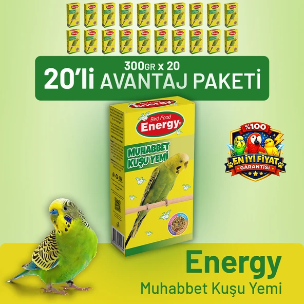 Energy Muhabbet Kuşu Yemi - 20 Adet ürün görseli 1