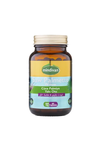 Mindivan Saw Palmetto for Men 500 mg 60 Capsules ürün görseli 1