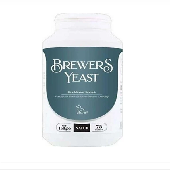 Brewers Yeast 75 Tablet Sarımsaklı Bira Mayası Kedi & Köpek Tüy Dökülme Önleyici ürün görseli 1