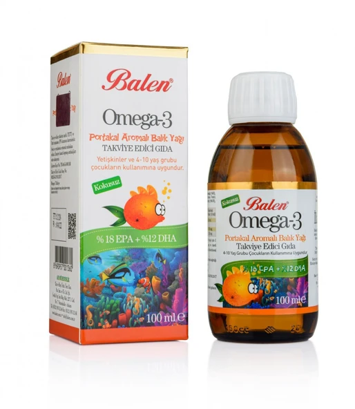 BALEN OMEGA-3 PORTAKAL AROMALI 100 ML ürün görseli 1