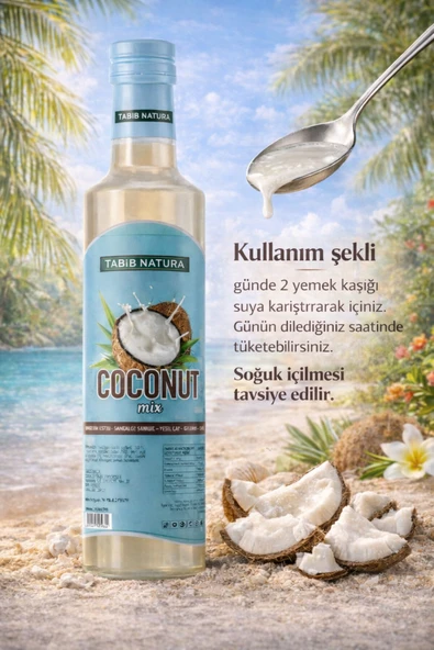 aleyna baharat Coconut Mix 250 ML Hindistan Cevizi Şurubu Mix ürün görseli 1