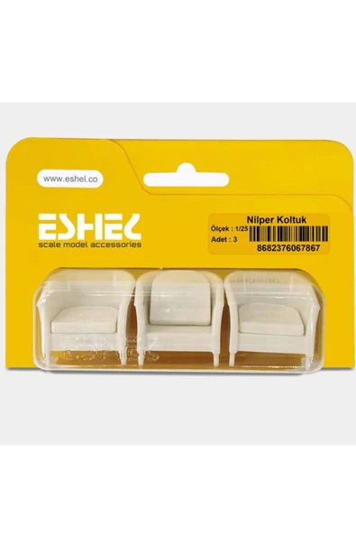 Eshel 1/25 3'lü Nilper Koltuk ürün görseli 1