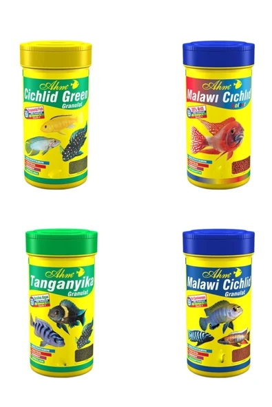 Ahm Ciklet Balığı Için Özel Yem Seti 100 Ml X 4 Adet ürün görseli 1