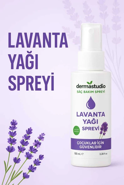 DERMASTUDİO Lavanta Yağı Saç Spreyi – Doğal ve Güvenli Saç Bakımı - Resim 2