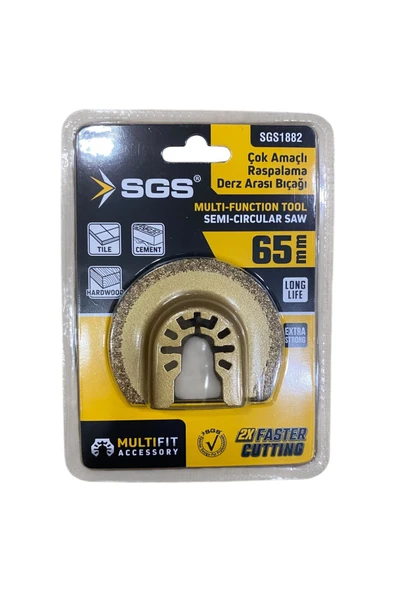 Sgs 1882 Multı-tools Kesici Ve Raspalama Derz Arası Temizleme Karbür 65mm ürün görseli 1