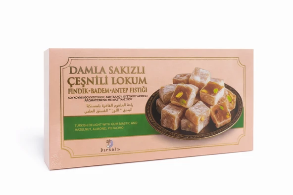 Dırkalı Doğal Damla Sakızlı Çeşnili Lokum 250 Gr ürün görseli 1