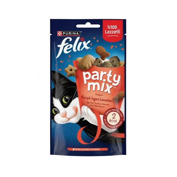 Felix Party Mix Karışık Izgara Lezzetleri Kedi Ödül Maması 60 Gr ürün görseli 1
