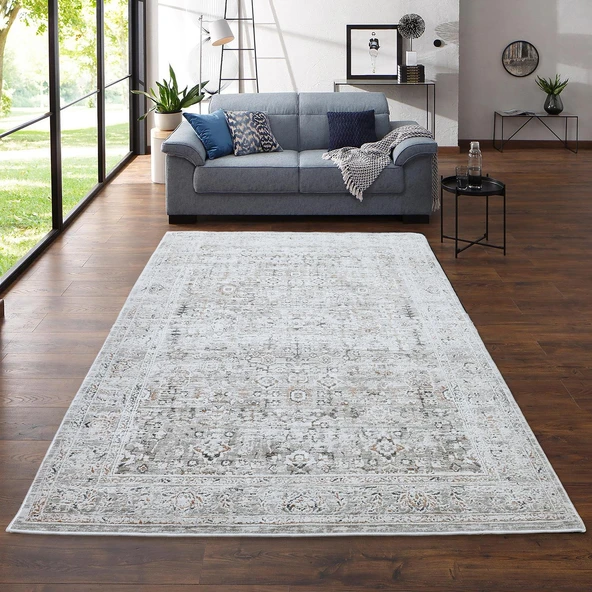 Sound Vintage Modern Dokuma Halı – Salon Oturma Odası Yatak Odası Antre Dekoratif Halı 0086A ürün görseli 1