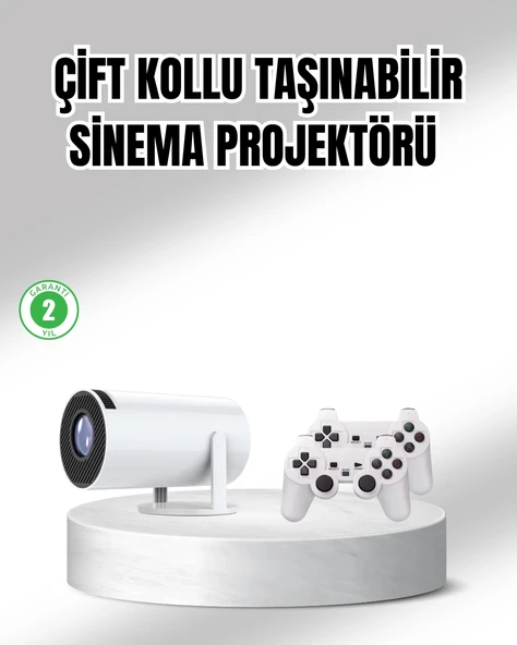 Projeksiyon Cihazı 4K Destekli Kablosuz Bağlantılı Bluetooth 5.0 P197040S8677 ürün görseli 1