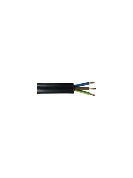 Öznur 3x1.5 mm Siyah TTR Çok Telli Kablo H05VV-F 1 METRE ürün görseli 1