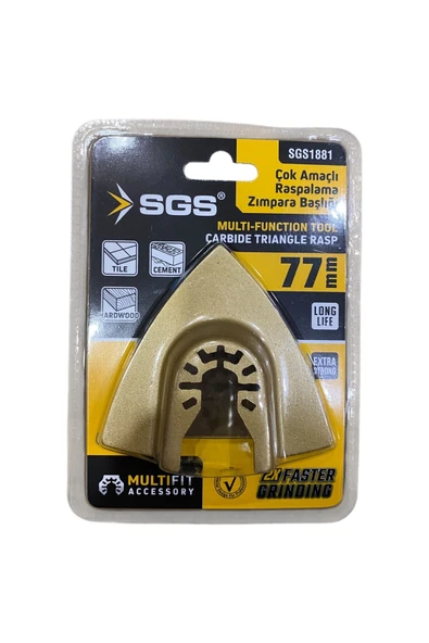 Sgs 1881 Multı-tools Kesici Ve Raspalama Zımpara Başlığı Karbür 77mm ürün görseli 1