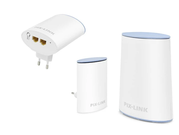 Mesh Wifi Sistemi Ac1200 Dual Band 3’Lü Set - Beyaz LV-WMS01 ürün görseli 1