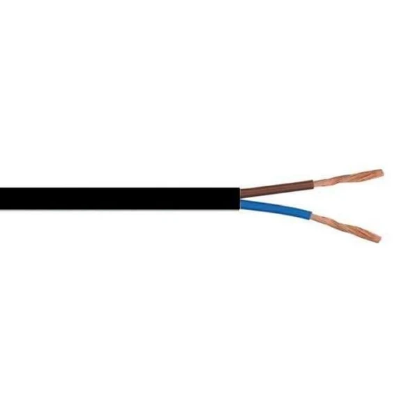 Öznur 2x0.75 mm Siyah TTR Çok Telli Kablo H05VV-F 1 METRE ürün görseli 1