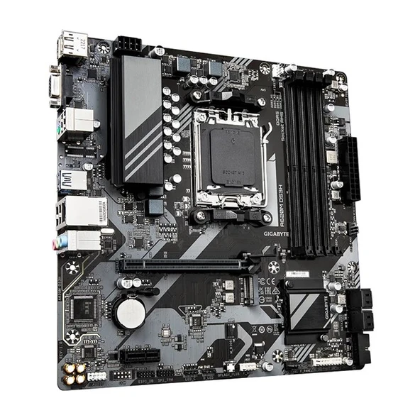Gigabyte A620M DS3H D5 AM5 Vga Hdmi Dp Type-C - Resim 3