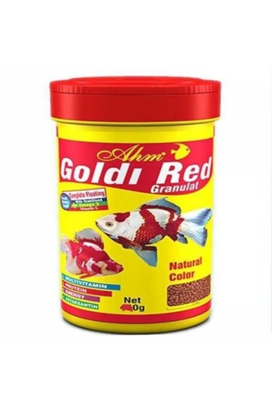 Ahm Goldi Red Granulat Balık Yemi 250 ml ürün görseli 1