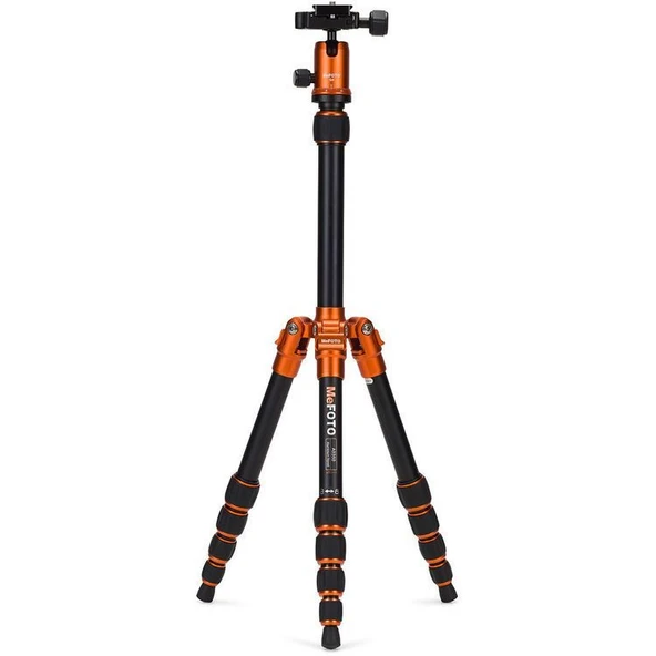 Benro MeFOTO A0350Q0O BackPacker Travel Tripod Kit (Orange) ürün görseli 1