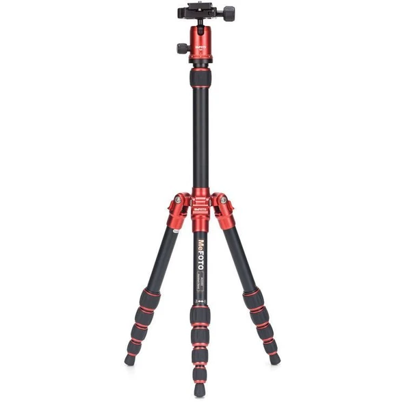 Benro MeFOTO A0350Q0R BackPacker Travel Tripod Kit (Red) ürün görseli 1