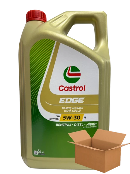 Castrol Edge 5W-30 M Tam Sentetik DPF Motor Yağı 4 X 5 Litre ürün görseli 1