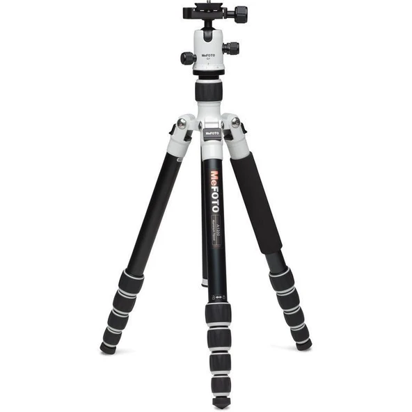 Benro MeFOTO A1350Q1W RoadTrip Aluminum Travel Tripod Kit (White) ürün görseli 1