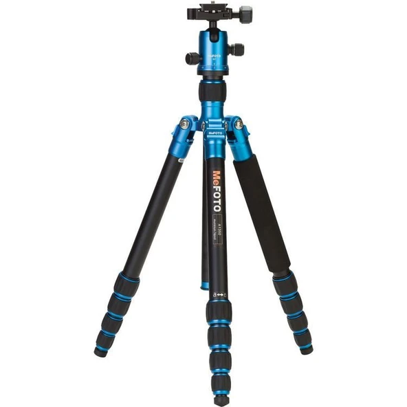 Benro MeFOTO A1350Q1B RoadTrip Aluminum Travel Tripod Kit (Blue)​ ​ ürün görseli 1